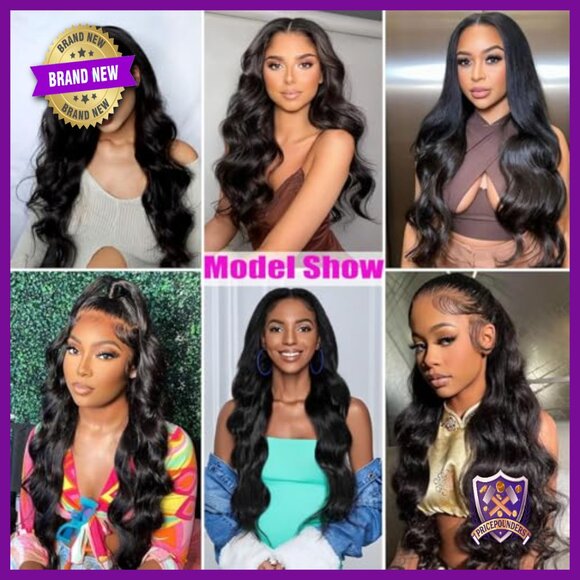 12A Human Hair Extensions Body Wave Bundles 18-22+16in 5x5 HD Lace Closure main image 6